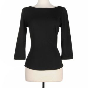 Pinup Girl Clothing Black Sabrina Top